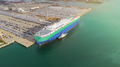 New cars lot at terminal port for export transport by ship. Cargo ship transportation logistics. - PhotoDune Item for Sale
