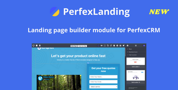 PerfexLanding – LandingPage builder for PerfexCRM