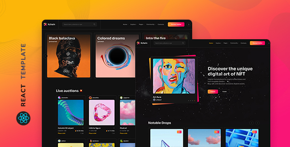 Xchain – NFT Marketplace React Template