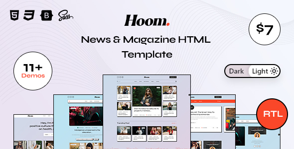 Hoom - News & Magazine HTML Template