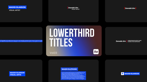 Lowerthird Titles 03 for After Effects alt