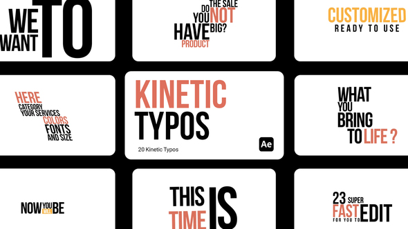 Kinetic Typos for After Effects