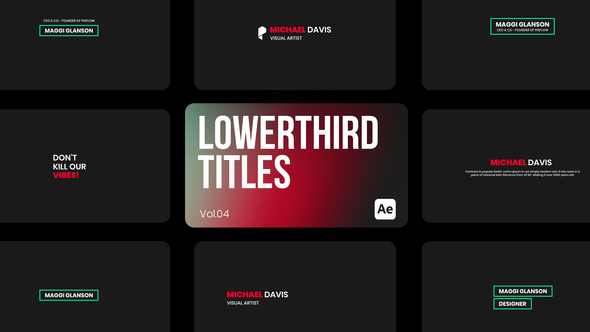Lowerthird Titles 04 for After Effects alt
