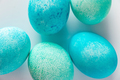 Easter eggs close-up on a light background. - PhotoDune Item for Sale