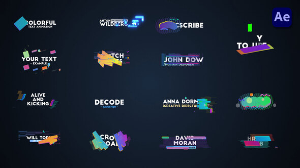 Abstract Motion Graphic Titles & Lower Thirds [After Effects] alt