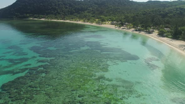 Seascape with Beach and Sea. Philippines, Luzon