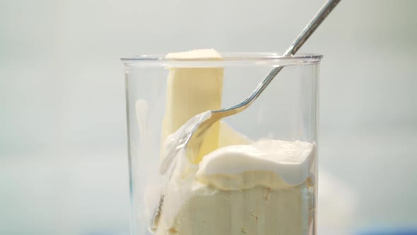 Cooking Cake Closeup