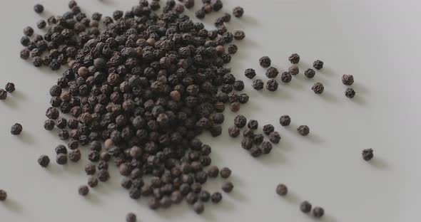 Group of peppercorns in a pile