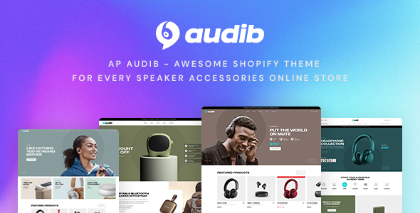 Ap Audib - Speaker Audio Gears Shopify Theme