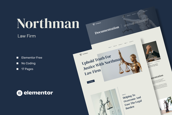 Northman - Law Firm Elementor Template Kit