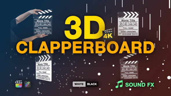 Clapperboard 3D | FCP • AM