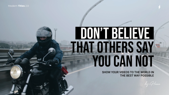 Modern Titles 2.0 -  FCPX