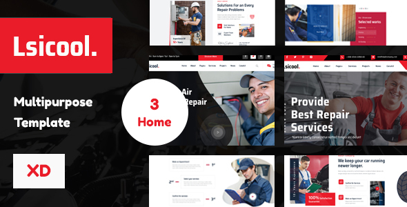 Lsicool-Car Repair xd Template – 0 Sold!