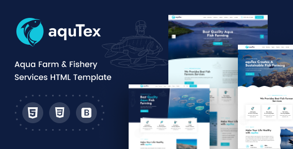 Aqutex – Aqua Farm & Fishery Services HTML Template