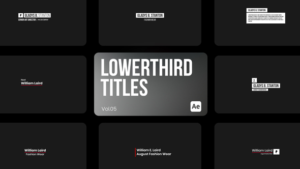 Lowerthird Titles 05 for After Effects