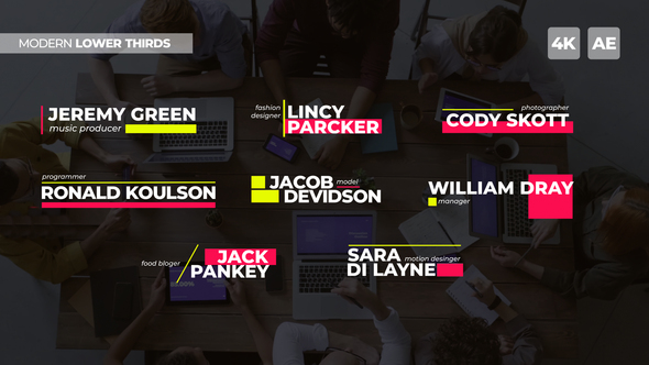 Modern Lower Thirds | AE alt