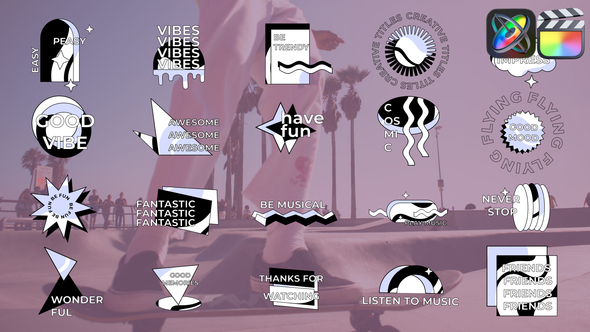 Abstract Modern Titles for FCPX alt