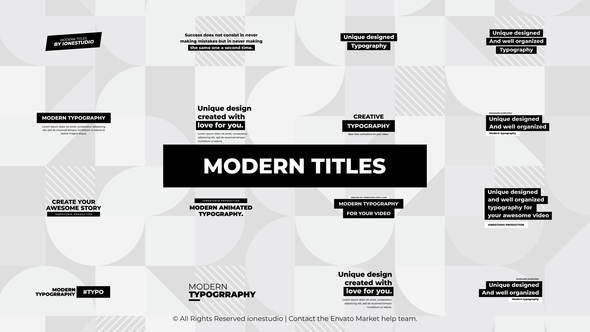 Modern Titles alt