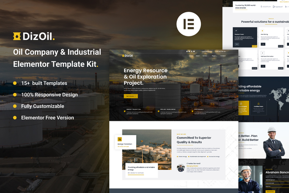 Dizoil - Oil Company & Industrial Elementor Template Kit