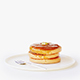 Realistic food. Pancakes with butter and honey. - 3DOcean Item for Sale