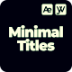 Minimal Titles - VideoHive Item for Sale