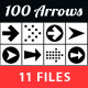 100 Arrow Set. Volume 01. Black Version - GraphicRiver Item for Sale