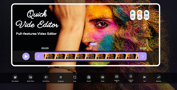 Quick Video Editor Pro - Fast and Easy Video Editor - Video Maker Pro - Video Effects - FX Video