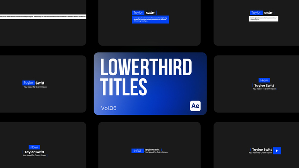 Lowerthird Titles 06 for After Effects alt