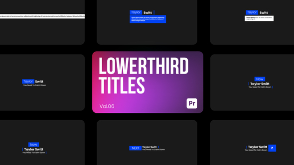 Lowerthird Titles 06 for Premiere Pro