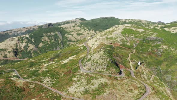 Magnificent Sights From Mountain Trails with a Cloudy Sky Behind