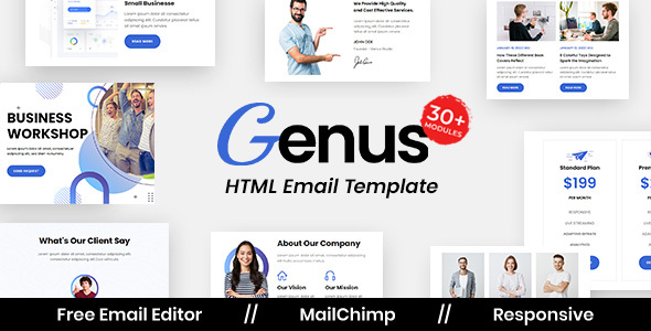 Genus Agency - Multipurpose Responsive Email Template