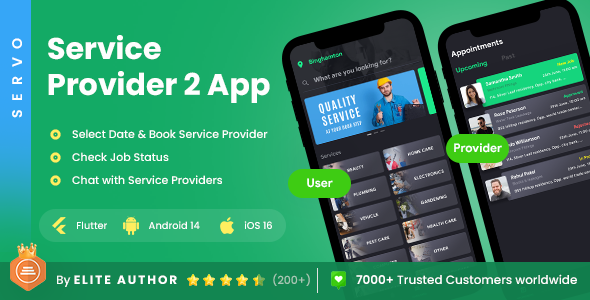 4 App | Home Service Finder | Home Service Provider | Professional Home Services Booking App| Servo