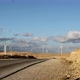 Landscape with road and wind turbines, Kings Highway, Jordan - VideoHive Item for Sale