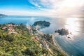 Panoramic aerial view of Isola Bella island and beach in Taormina - PhotoDune Item for Sale