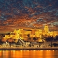 Amazing night scene with view at river Danube and famous building of Hungarian Parliament. - PhotoDune Item for Sale