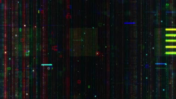 Colorful Noise Glitch 4K UHD Loop