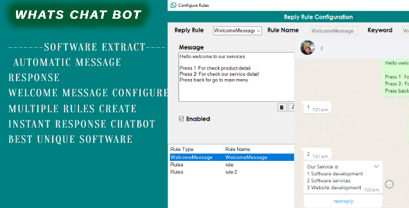 Whats ChatBot Pro -send automatically message
