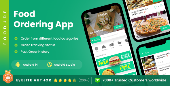 Food Ordering Android App Template (XML Code in Android)| Online Food App| Best Food App| FooDude