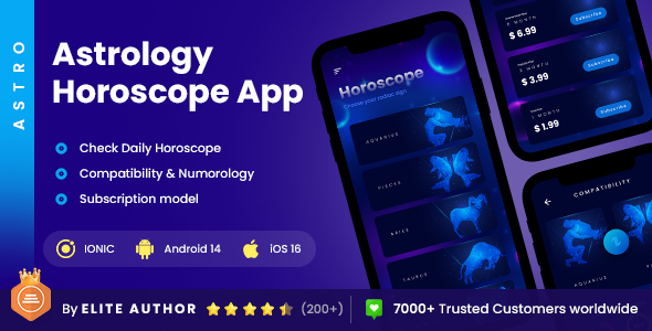 2 App Template| Astrology App| Horoscope App | Numerology App | Compatibility App| Astro