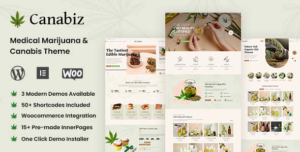 Canabiz - Marijuana, Cannabis WordPress