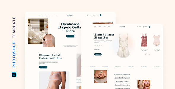 Jantel – Lingerie Store Template for Photoshop