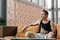 Sportsman Resting after Training - PhotoDune Item for Sale