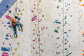 Young Woman rock climbing indoors. - PhotoDune Item for Sale