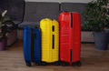 suitcases packed for summer journey in room. travel concept - PhotoDune Item for Sale