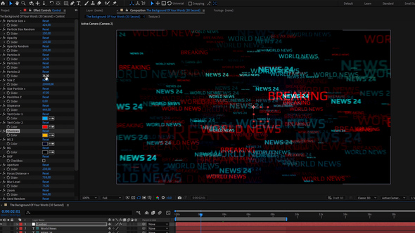 Words Background After Effects alt