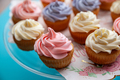 Closeup of homemade delicious cupcakes made for Birthday party in a selective focus - PhotoDune Item for Sale