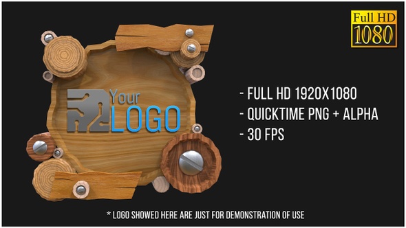 Wooden Logo Full HD (Mograph)