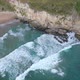 Andrew's Cliff, Cape Deslacs, Clifton Beach, Tasmania, Australia Aerial Drone 4K - VideoHive Item for Sale
