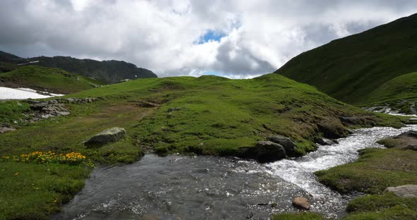 Little St Bernard Pass in tarentaise, Savoie department, France