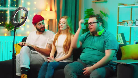 Charismatic and Attractive Lady and Her Friends